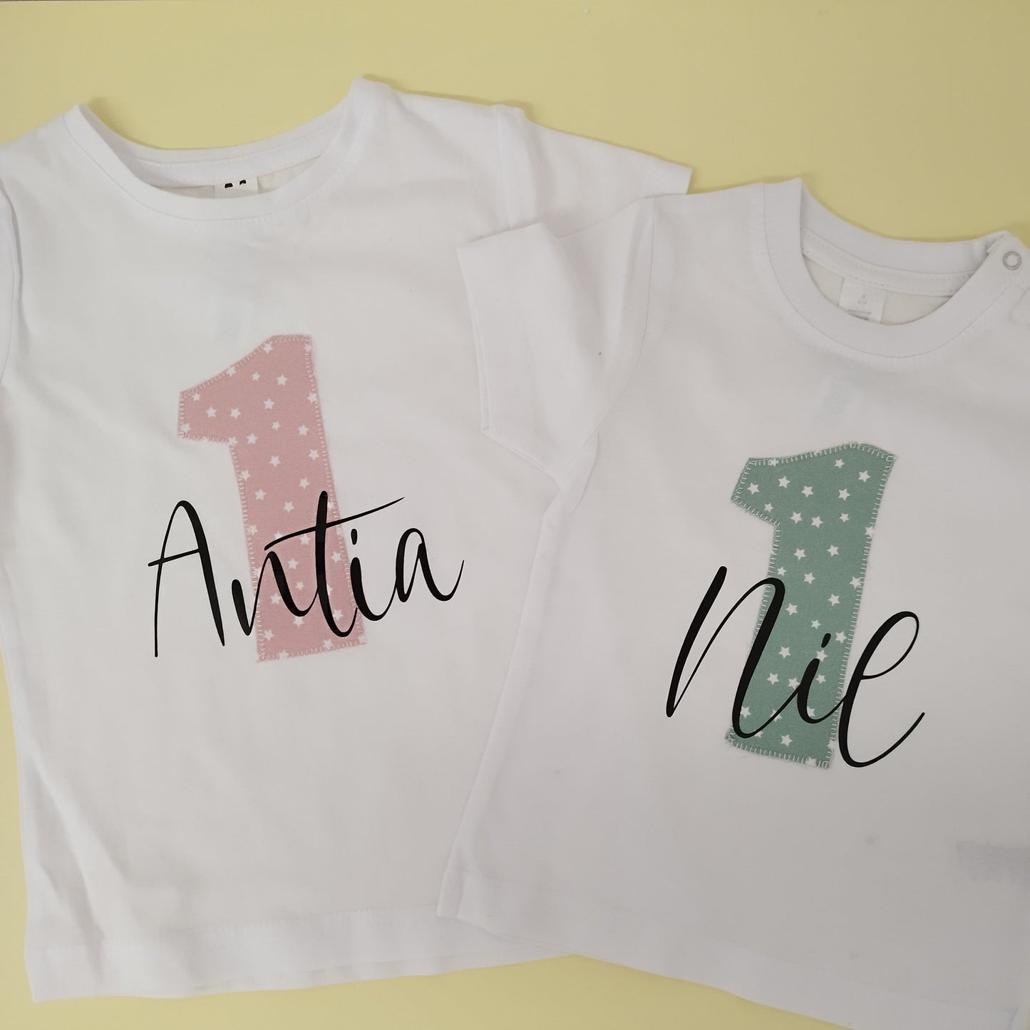 Camiseta cumpleaños con número y nombre