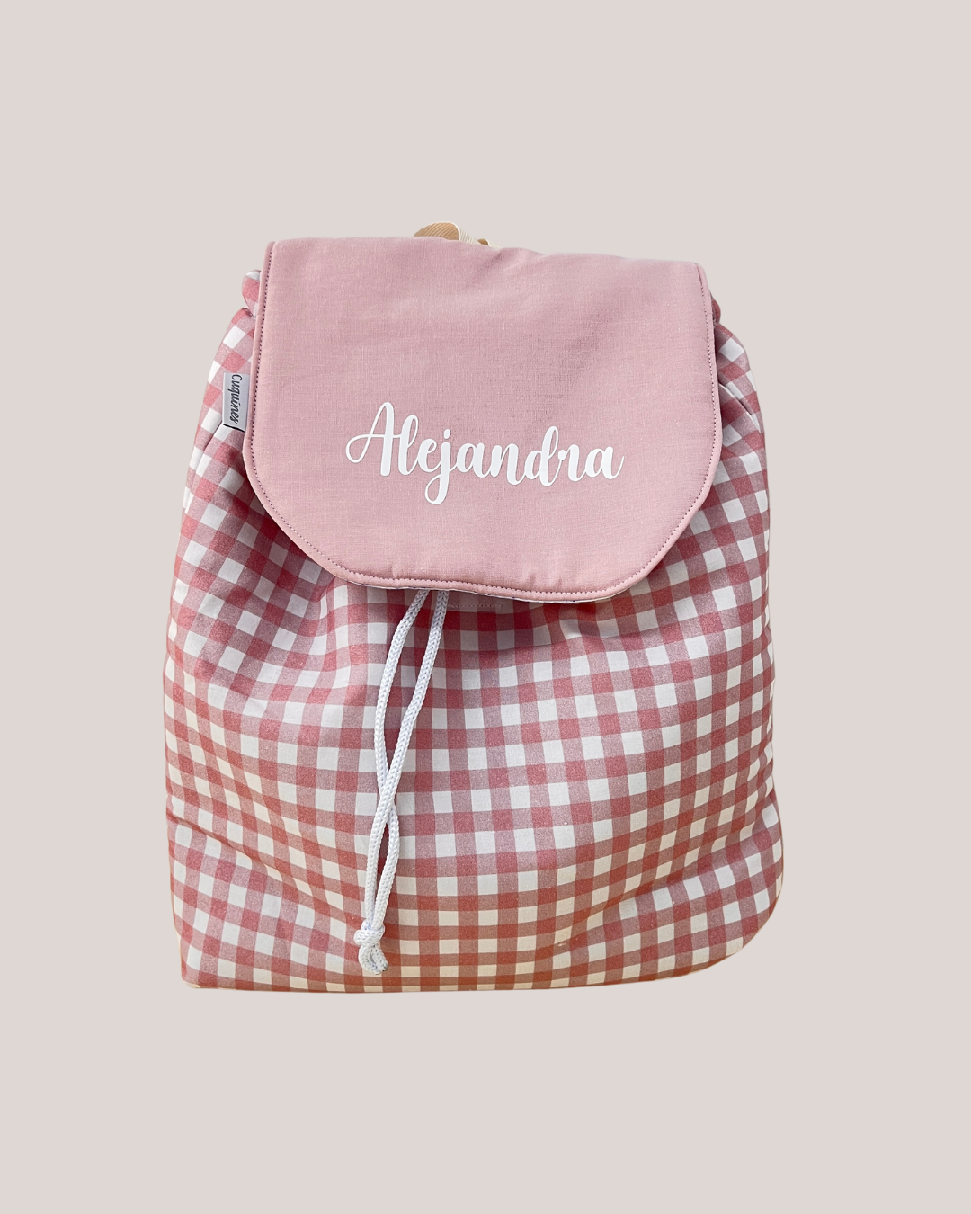 Mochila de solapa Vichy Rosa