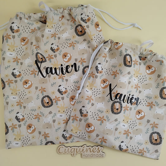 Bolsas colección Safari (medidas-imp./algodón)
