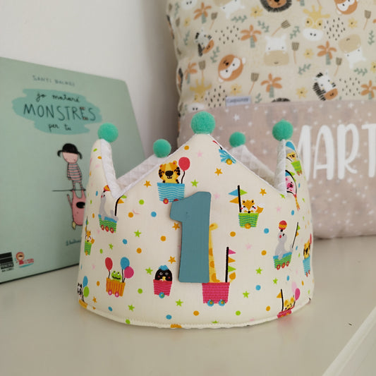 Corona de cumpleaños reversible Fiesta clásica