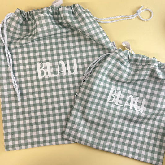 Bolsas colección Vichy Menta (medidas-imp./algodón)