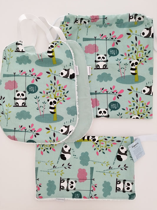 CuquiKit Pandas Menta